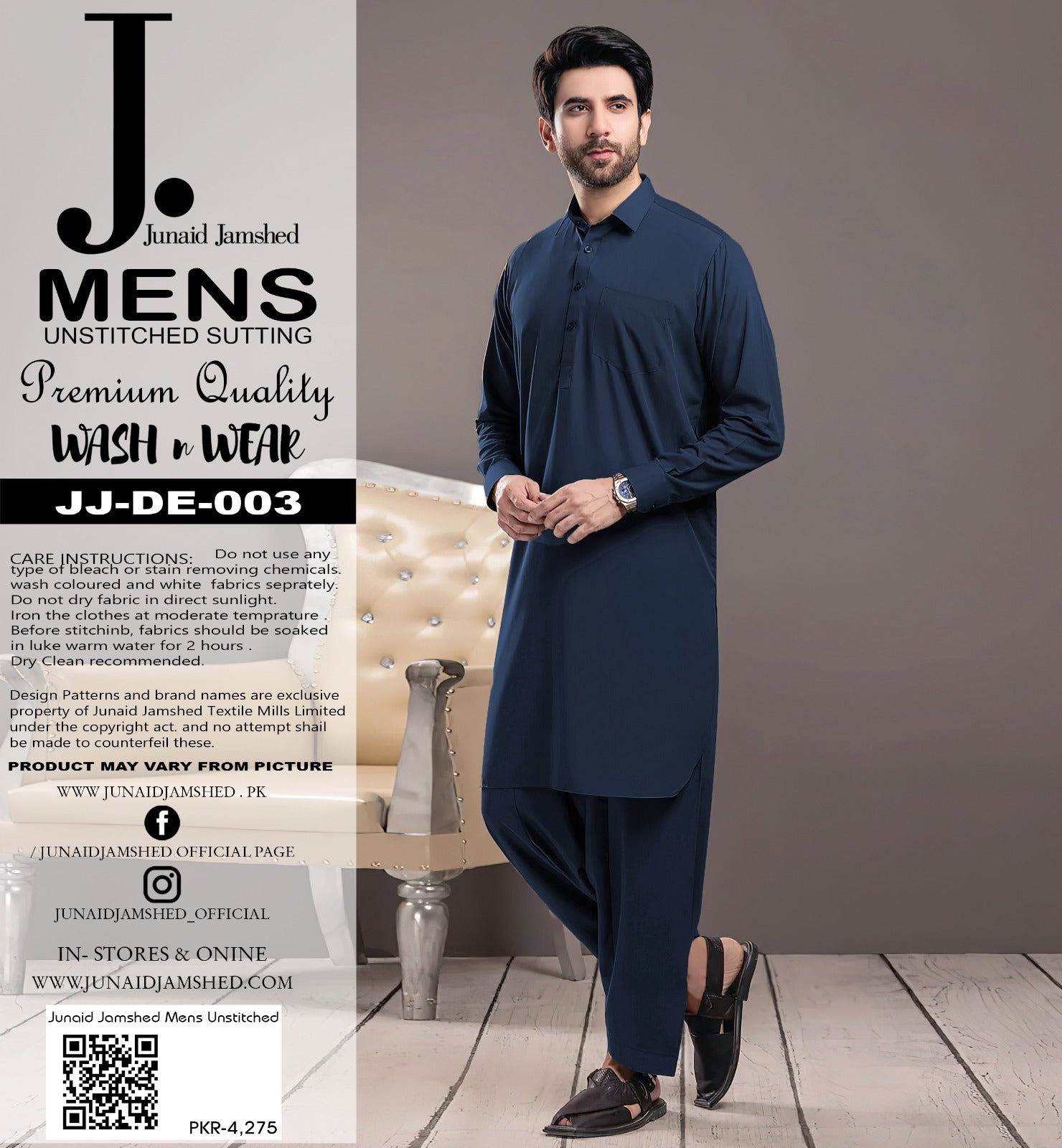 J.Junaid Jamshed special wash & wear