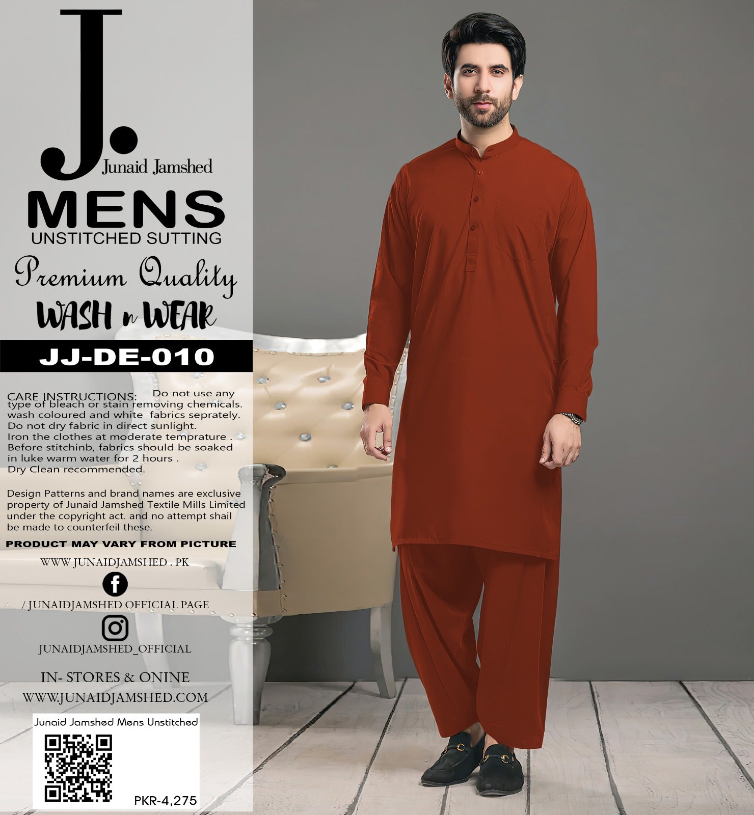 J. Junaid Jmashed wash & wear