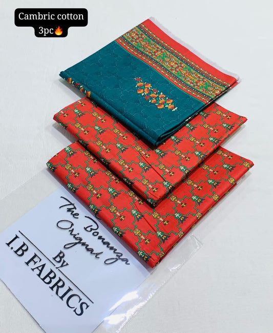 3pc winter cambric cotton