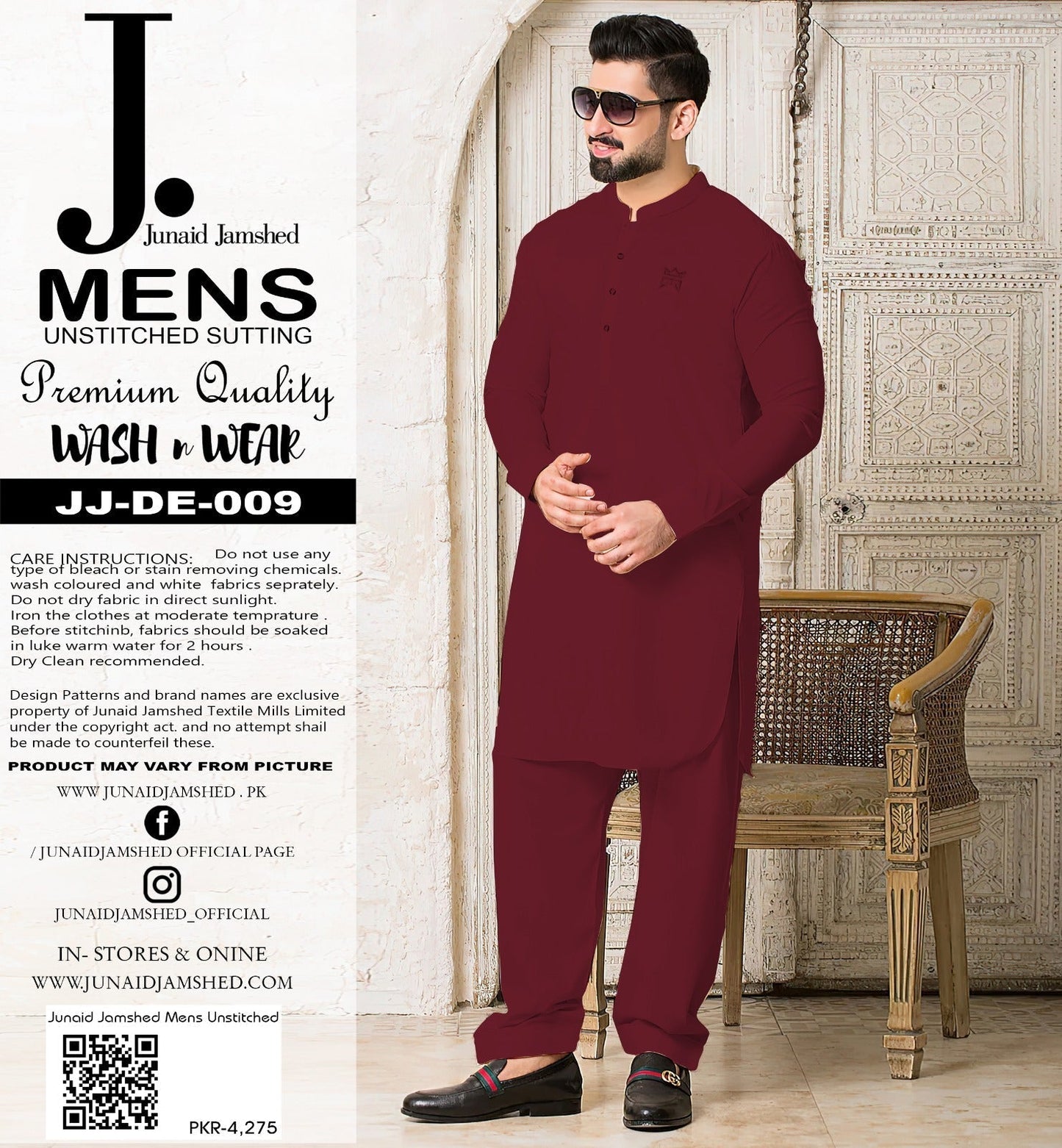 J.Junaid Jamshed special wash & wear